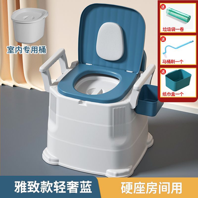 Inodoro Portátil para Adultos de Plástico Antideslizante Antiolor para Interiores image 7