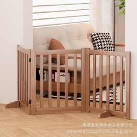 跨境木质宠物围栏可折叠易拆卸防护栏卧室儿童围栏楼梯狗狗木门栏