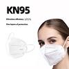 Disposable masks kn95 protect n95 Independent packing 3D three-dimensional Adult 5 Mask white Manufactor wholesale
