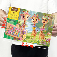 儿童益智卡牌可倪鹿戴花环桌游游戏玩具套装男孩电玩城兑换小礼品