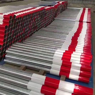 Chongqing Supplies and Sells Q235 Material Warning Pile Columns 89/114 Yellow Black Red White Crossing Signs