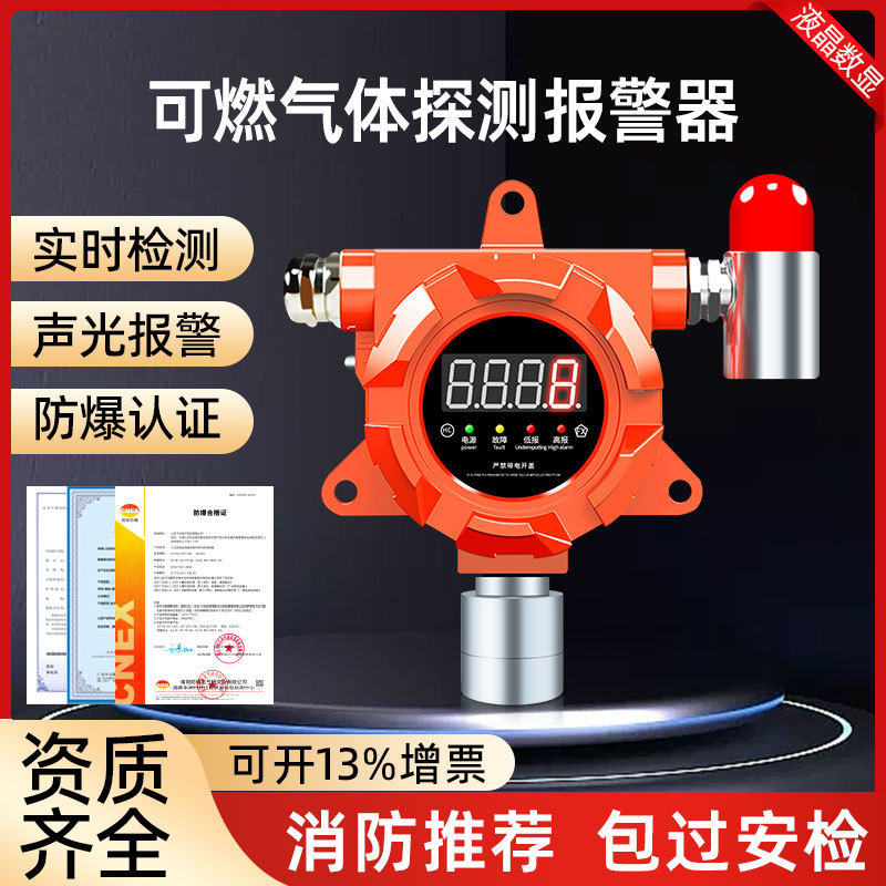 可燃性ガス検知器 工業用防爆音光酸素一酸化炭素検知器 有毒ガス警報器|undefined