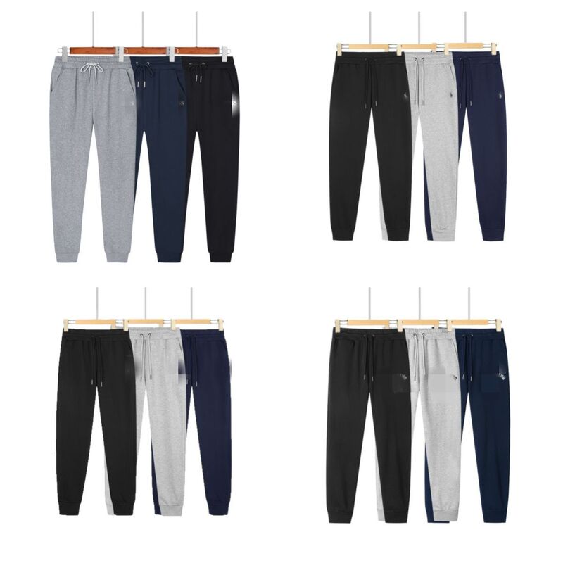 2025 Spring and Autumn Cross-Border Pony Rl Trousers Embroidered Loose Paul Men's Casual Pants Solid Color Polo Sports Pants