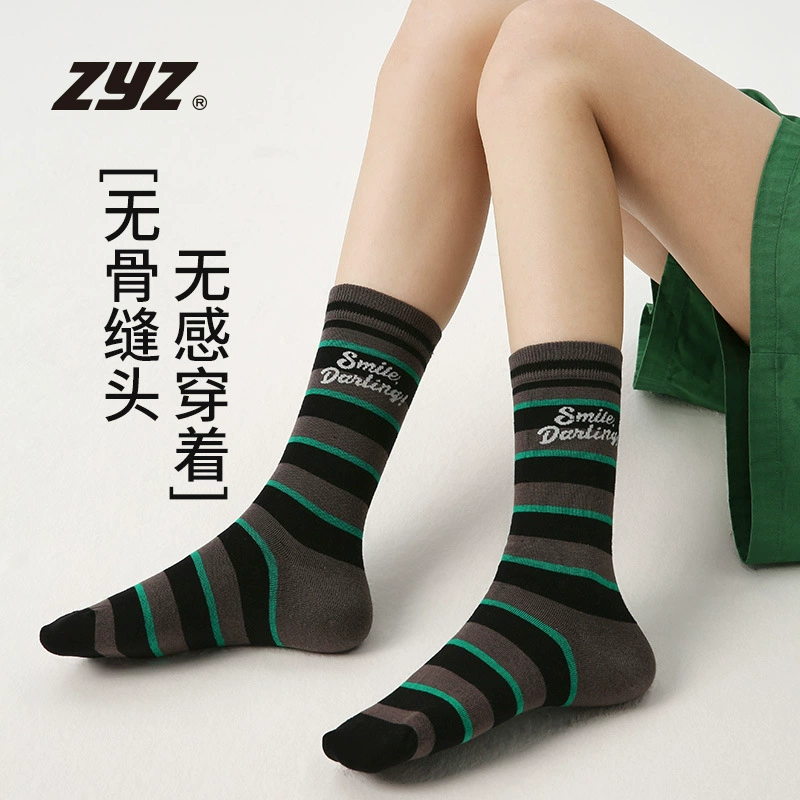 Классические гольфы ZYZ Original Design, средней длины, из чесаного хлопка