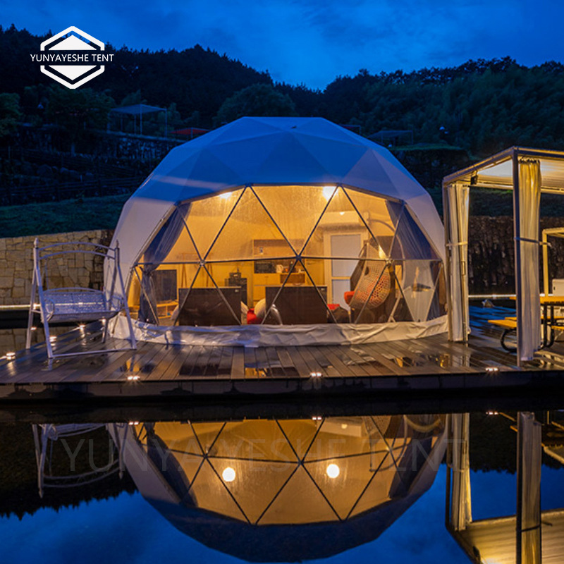 酒店帐篷厂家直销7米酒店帐篷 户外星空泡泡屋 景区野奢篷房 民宿