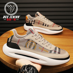 《蜜蜂一狼》品牌男鞋休閒運動情侶新款時尚百搭跑步布鞋透氣春季
