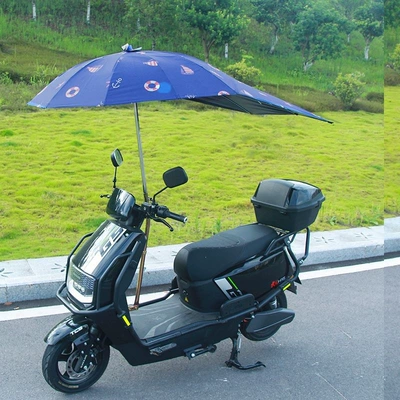 Motorcycle umbrella, electric scooter: Elektromobil üçün ön şüşə çətiri (günlük) - extra-thick-and-sturdy-xizang-blue-whale-single-umbrella-stand-not-included-default-item