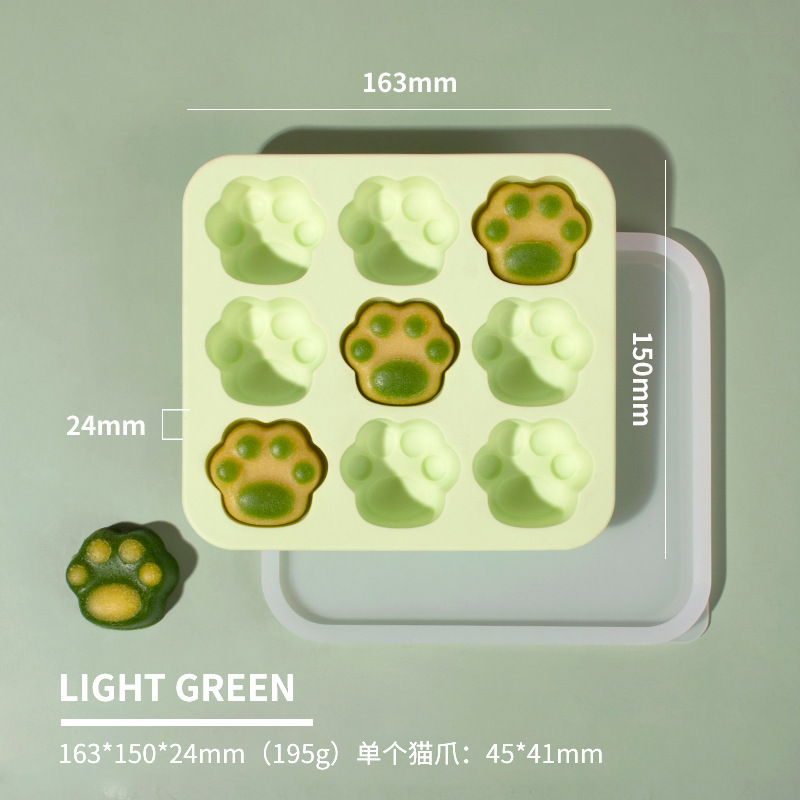 ドゥモの新作猫爪型製氷皿、ベビーシリコン製食品保存容器、鮮度保持密封冷凍ボックス、キュートなデザイン