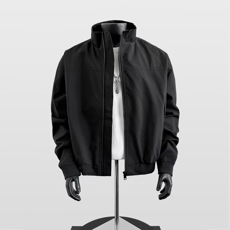 American Coach Jacket Men's Spring & Fall High-End Stand-Up Collar Workwear Pilot Motorcycle Baseball Uniform Short Jacket Top