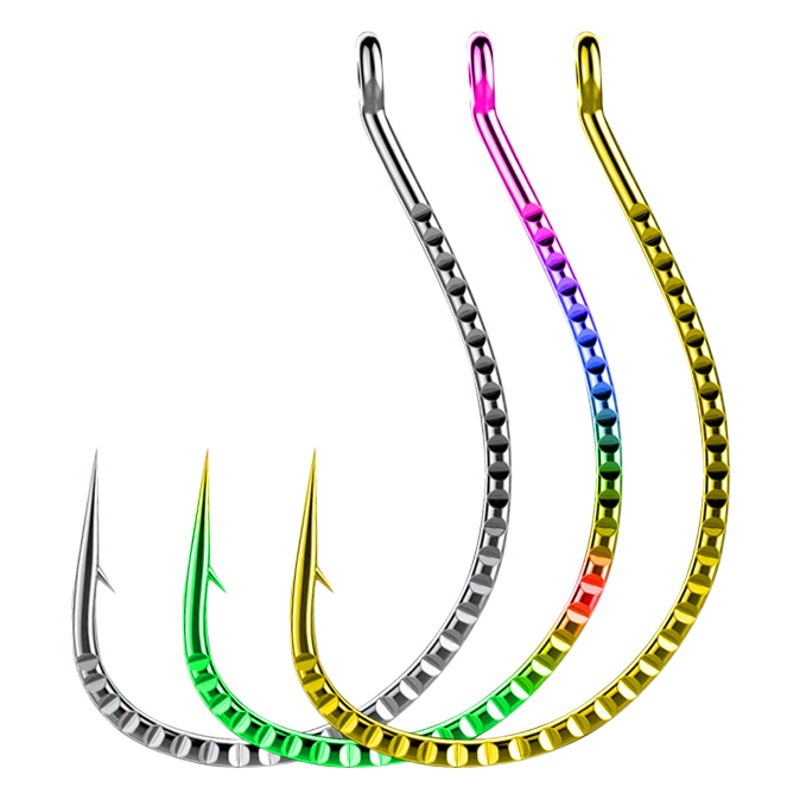 Kirin Luya Inverted Fishing Hook 8003 Fish Hook Shrimp Hook Loach Mandarin Bass Sea Fishing Soft Bait Soft Insect Hook Fish Hook