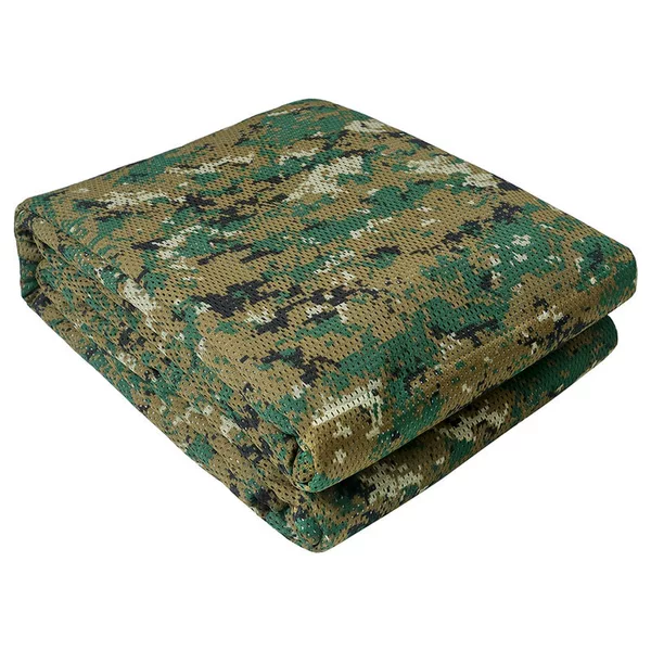 Camouflage Net Outdoor Greening Jungle Camouflage Sunshade Net Pure Green Sunscreen Net Anti-Satellite Anti-Aerial Photography Camouflage Net