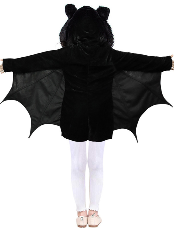 国境を越えた新型ハロウィーン児童服装コウモリマント猫女服パーティーコスプレ衣装|undefined
