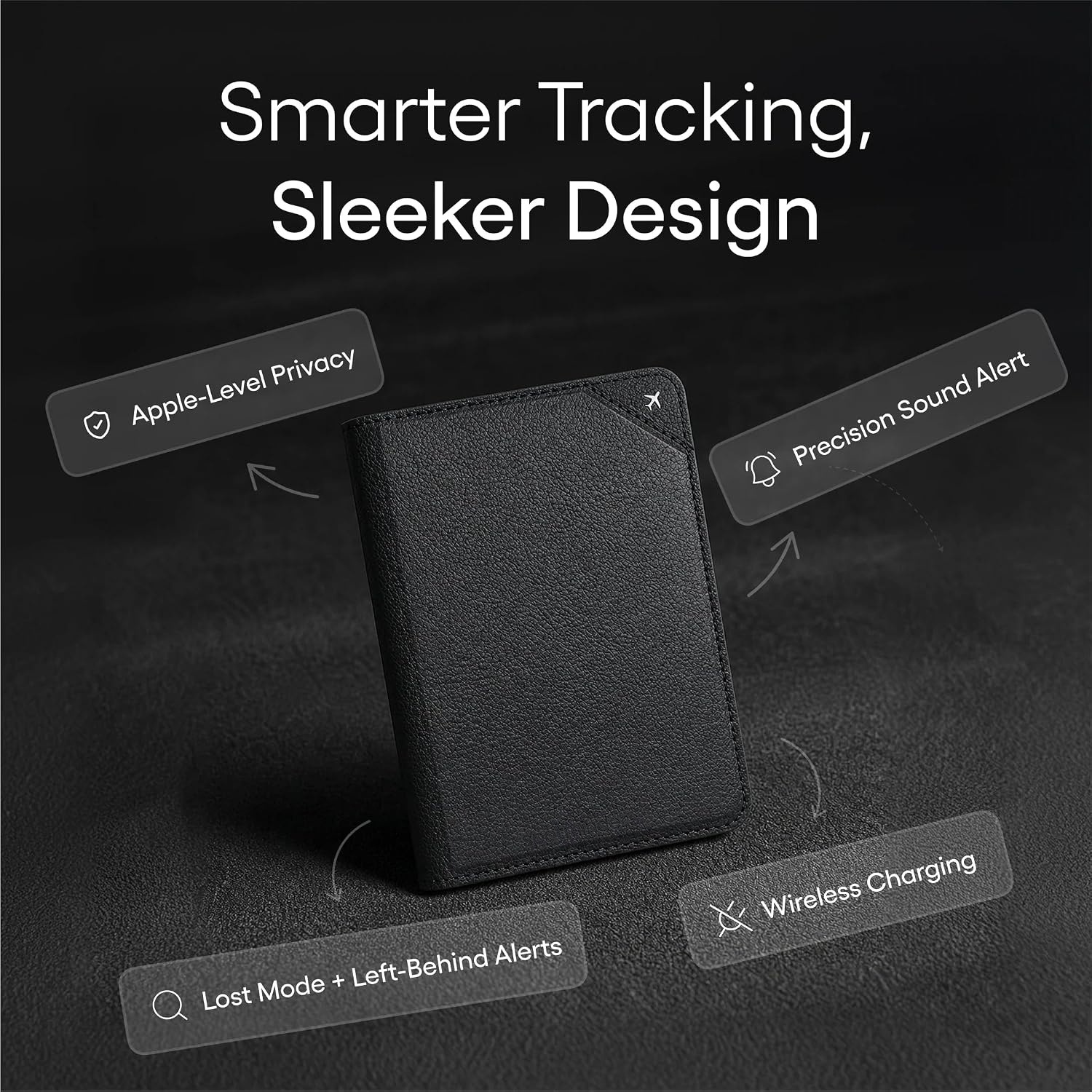 Passport wallet with Apple Find My location tracking