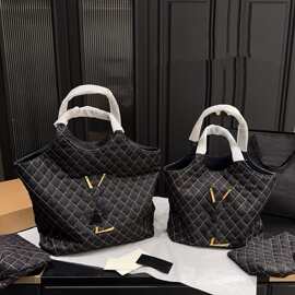 跨境新款Y家牛仔托特包大容量女包潮流时尚单肩包随性简约精致