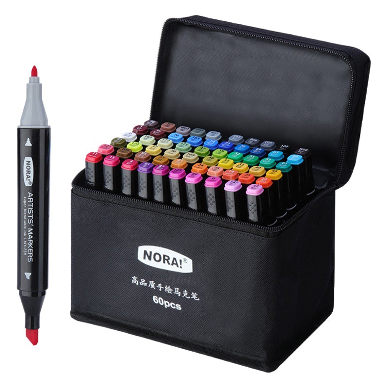 Rotuladores de Doble Punta Noya a Base de Aceite, Juego de Pinceles de Colores para Estudiantes, Serie Completa de Colores para Pintar, Rotuladores de Colores para Niños