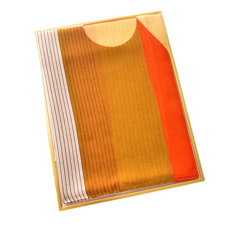 Estilo europeo y americano color brillante a juego a rayas algodón y lino bufanda suave piel agradable playa bufanda viaje vacaciones protector solar chal