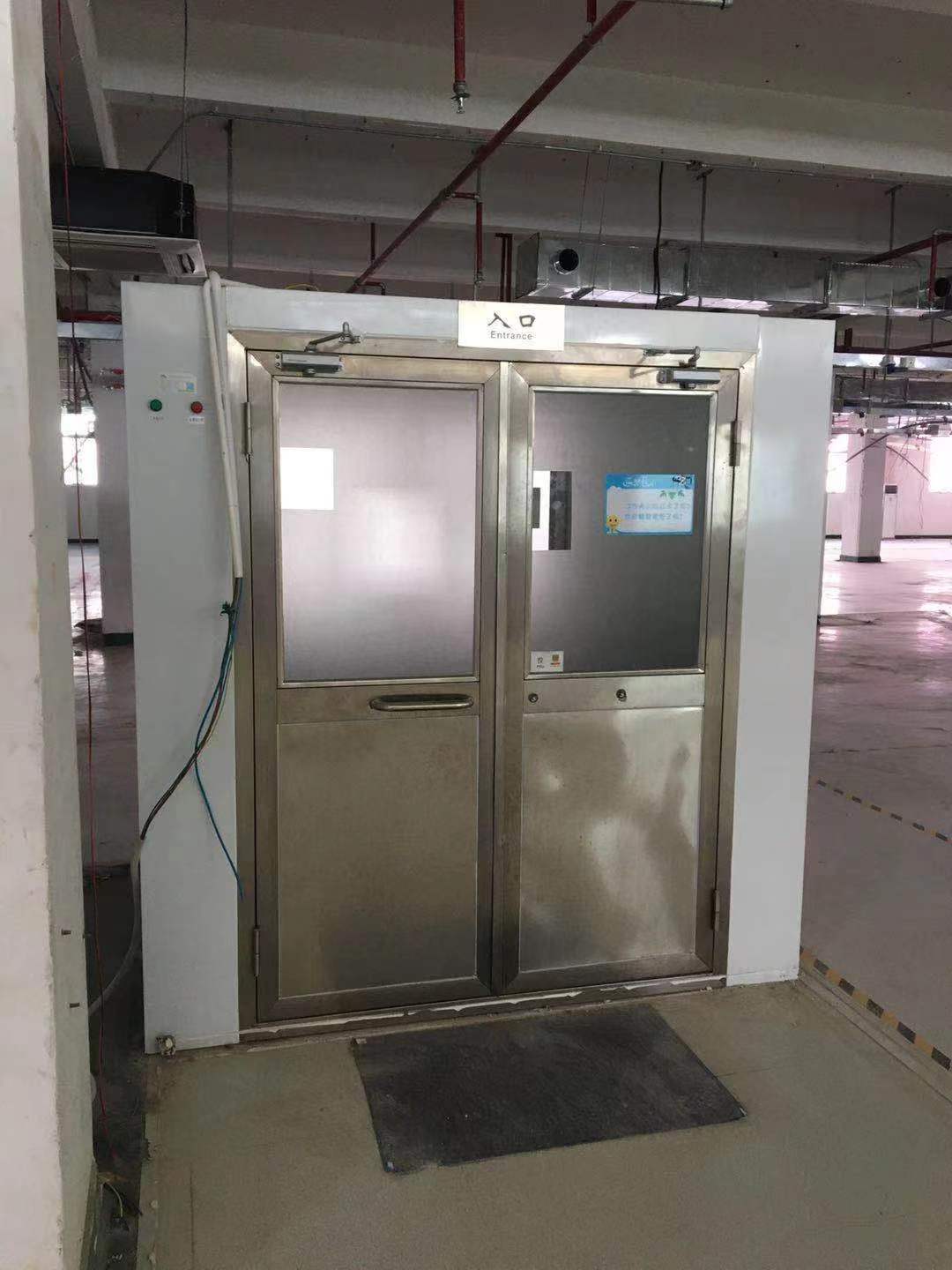 二手风淋室双门不锈钢内胆