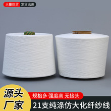 厂家21支纯涤仿大化纤纱线 纶纱织带鞋带化纤纱线结实不断线批发