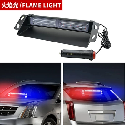 New car suction cup COB flash light front and rear glass flash warning light shovel light strobe light