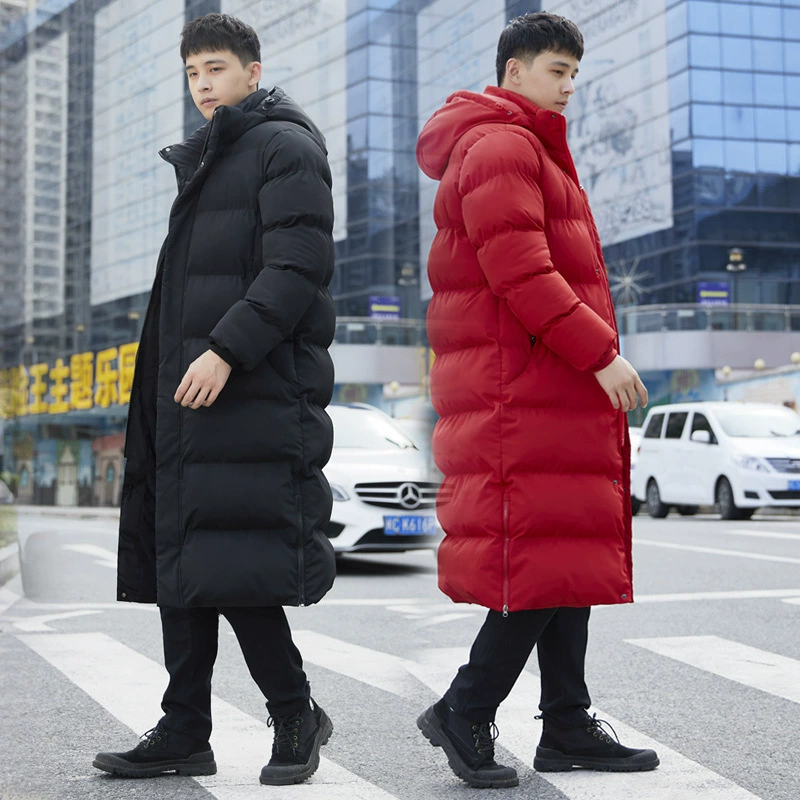 Sports winter long coat for men and women, down jacket with down, maxi length, increased thickness