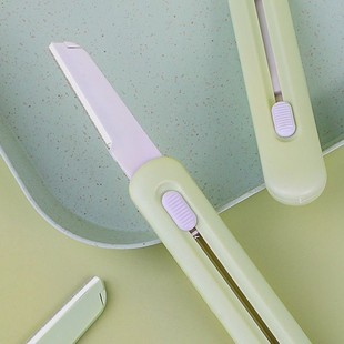 Xiaowang Manufacturer's New Unisex Push Shrink Macro Mesh Beginner's Beauty Tool Eyebrow Razor Eyebrow Razor