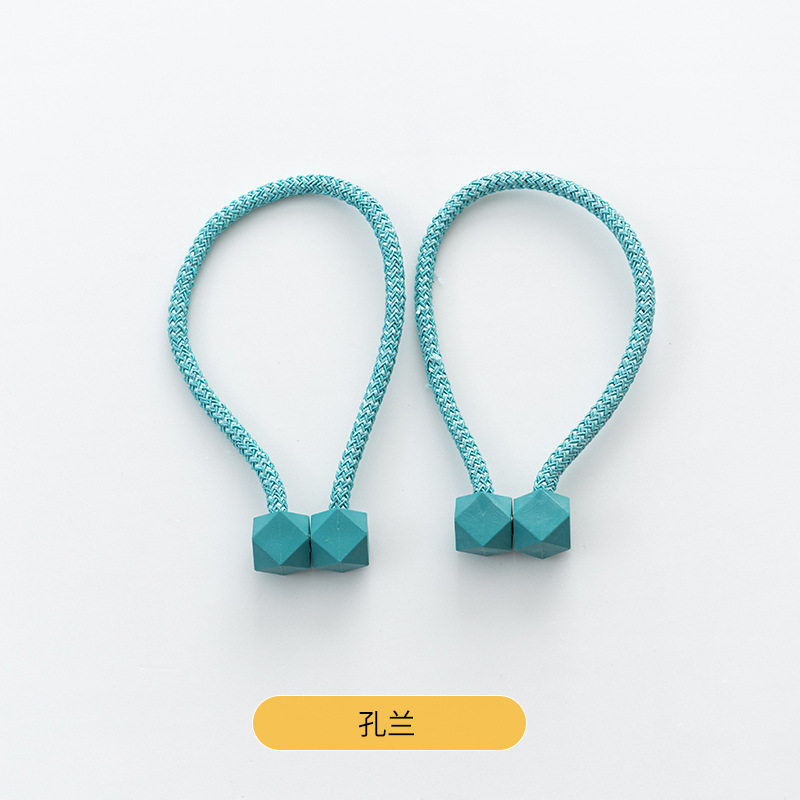 Hebilla de succión magnética transfronteriza moderna simple cubo liso correa de cortina hebilla de cortina sin perforar sin instalación al por mayor