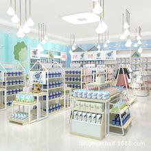 厂家直销货架中岛柜陈列架母婴店货架孕婴奶粉货柜展示架靠墙高柜