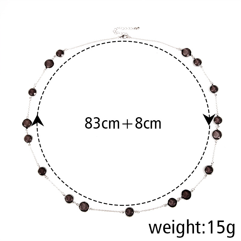 1 Piece Fashion Round Alloy Inlay Glass Bead Womenu0027S Necklace