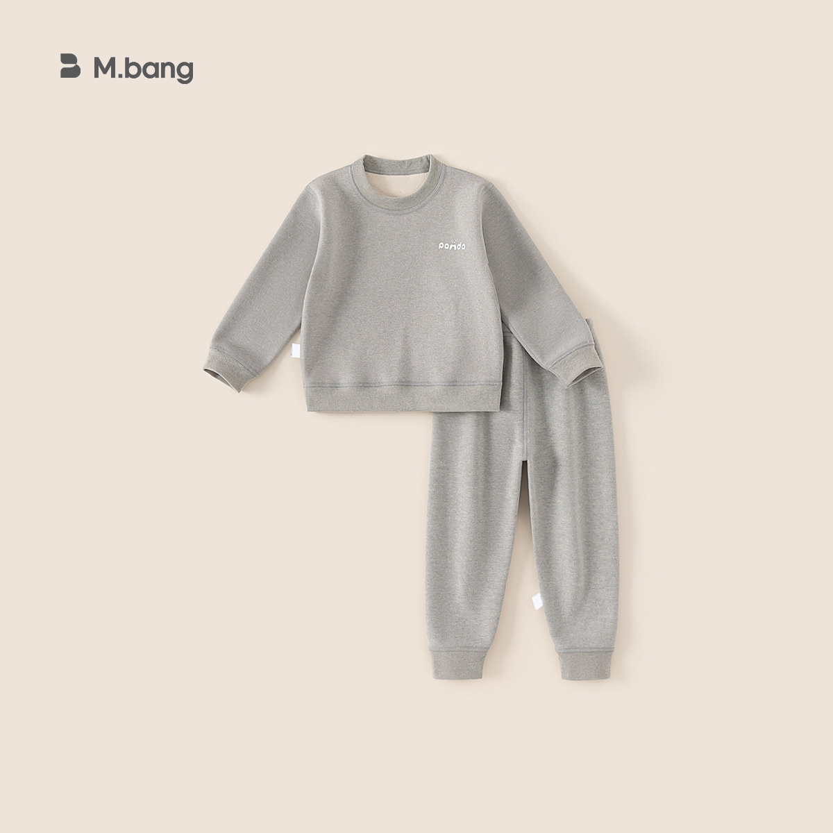 (2개) 어린이 홈 옷 두꺼운 가을 옷과 바지 소녀  기모 가을과 겨울 잠옷 소년 열 속옷 세트