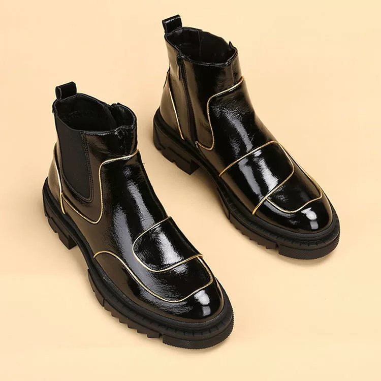 Осенние и зимние новые бархатные челси мужские сапоги наконечные сапоги Мартин сапоги