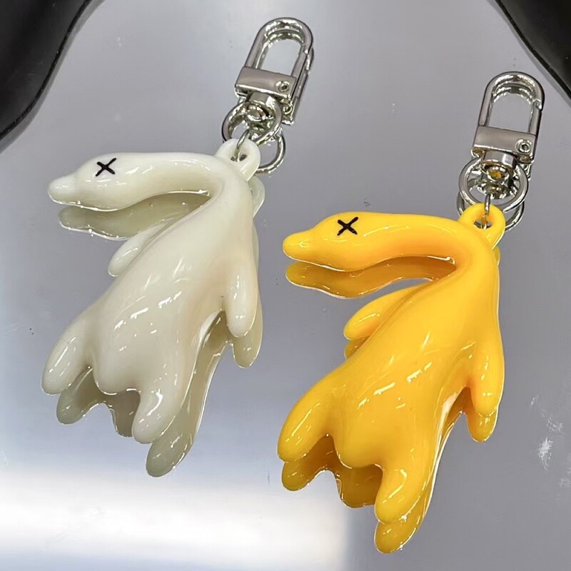 New Style Shame-free Popliteal Duck Keychain Pendant All-match DIY Car Bag Hanging Creative Accessories