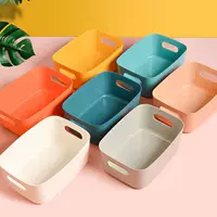 Plastic table storage box, rectangular big toy, storage basket, storage system