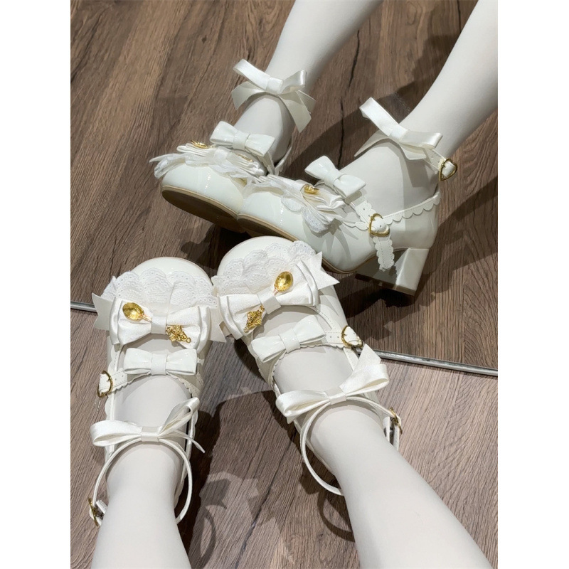 魔法棒lo鞋甜美玛丽珍Lolita圆头可爱洛丽塔蝴蝶结仙女软萌单鞋女|undefined