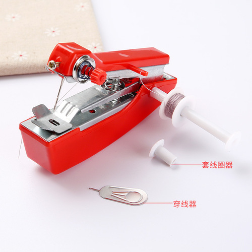 Mini sewing machine manual portable household pocket hand sewing machine multifunctional factory direct selling handheld sewing machine