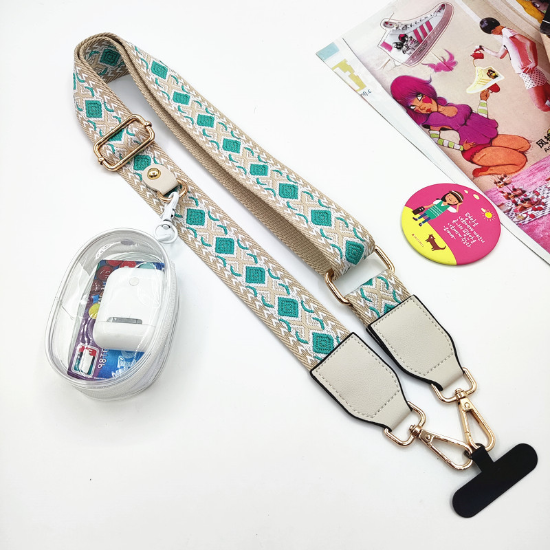 97g Weight Bag Strap Bag Accessories Type 1 Piece, 1 Set Quantity Casual, Daily Occasion Polyester Material Geometric, Leopard Pattern Simple Style, Classic Style Style 1 Piece 1 Set Polyester Geometric Leopard Bag Strap 10