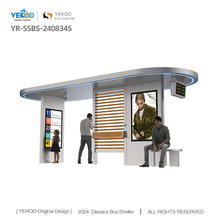 High Quality Modern Metal Bus Waiting Shelters for Sale