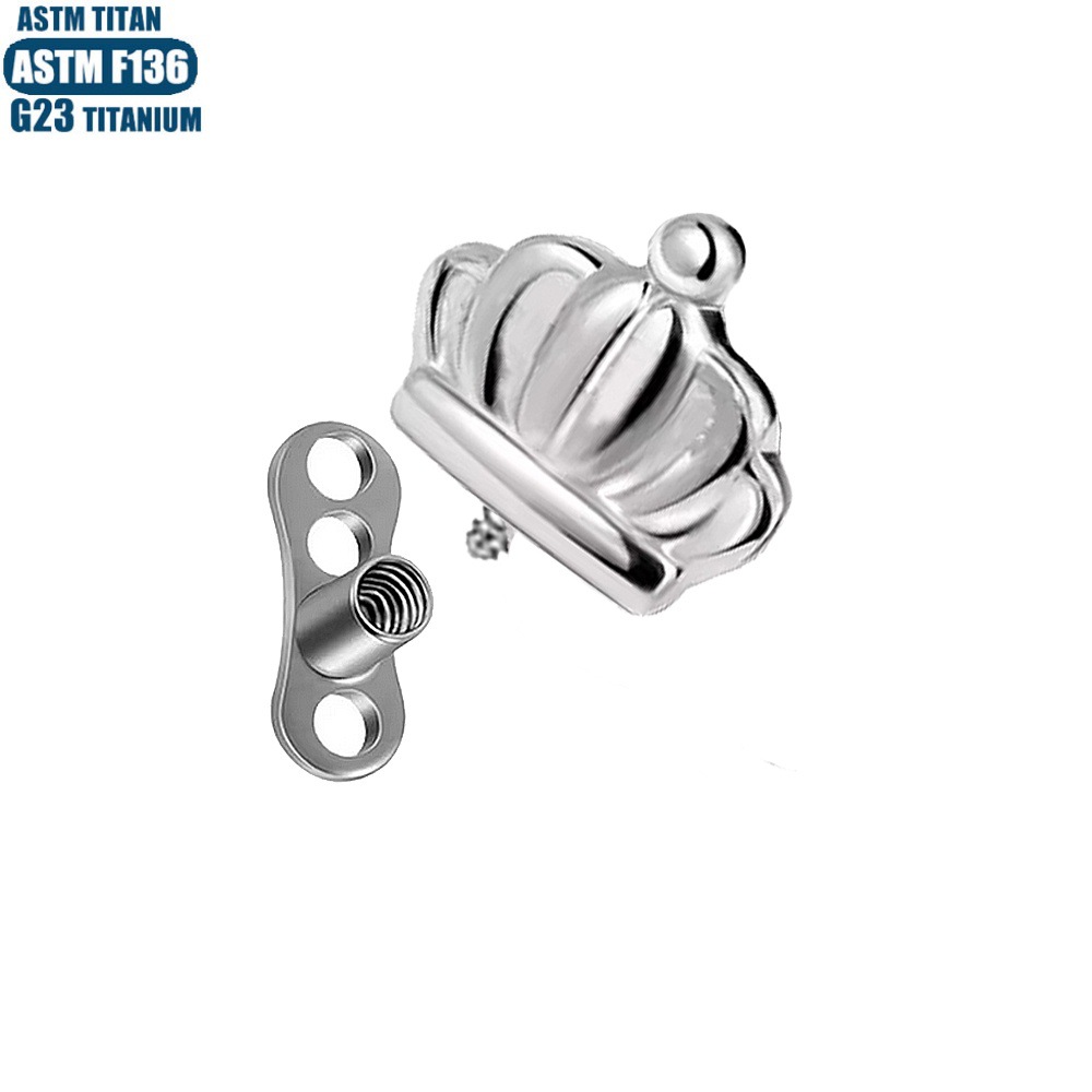 Pointed titanium steel lip stud product view
