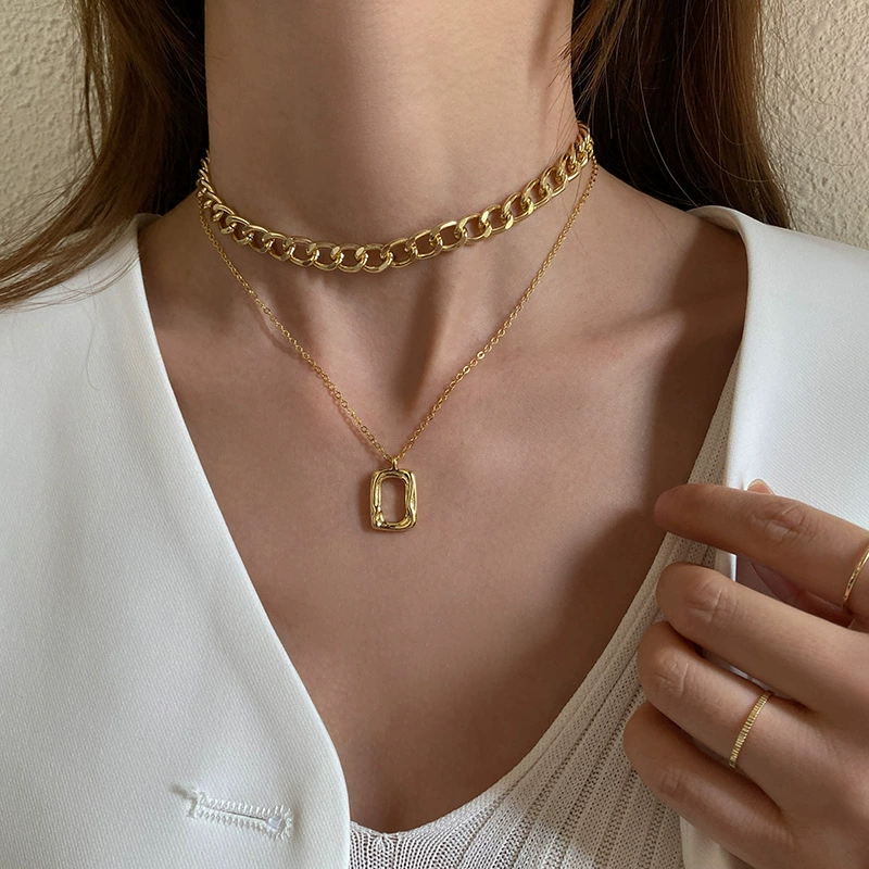 Двойная цепочка на ключицу, женский дизайн, трансграничный дизайн