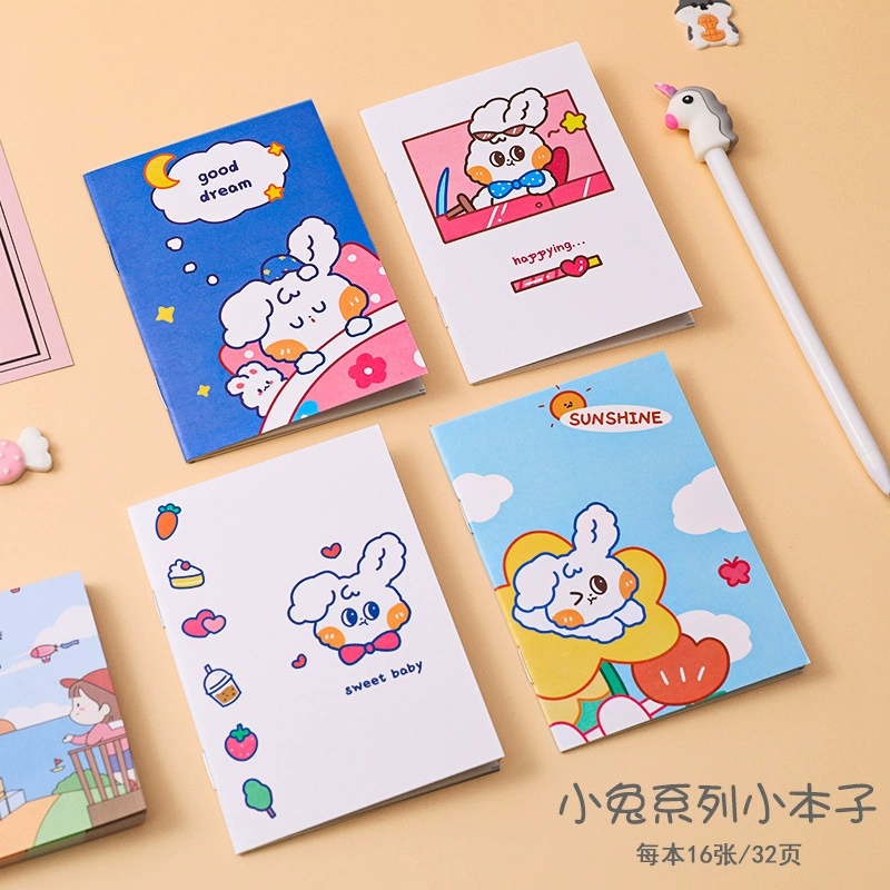 Cartoon book, stationery, small handheld notebook for students