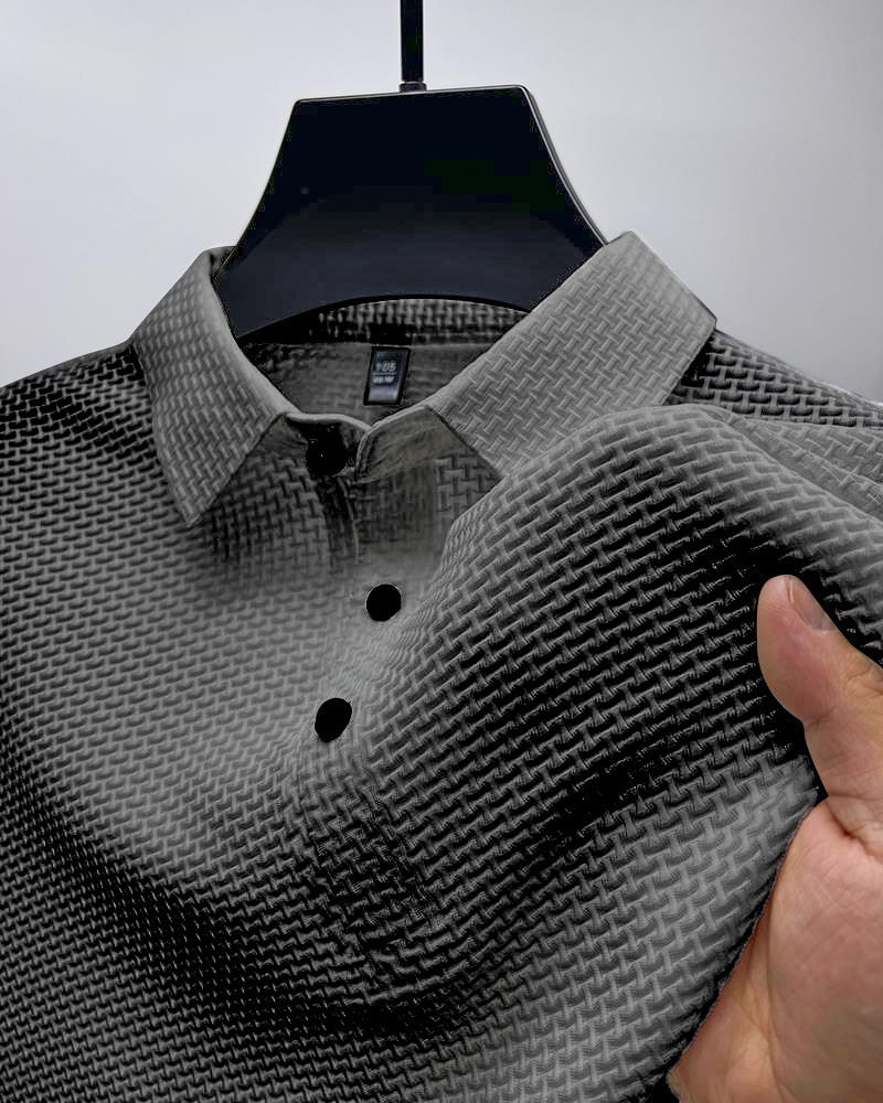 245g Weight Short Sleeve Sleeve Length Nylon Fabric Type Regular Top Length Casual Occasion Turndown Neckline Loose Fit Type Solid Color Pattern Summer Season Men's Gender Patchwork Design Simple Style Style Men's Solid Color Simple Style Turndown Short Sleeve Loose Men's T-shirt 4
