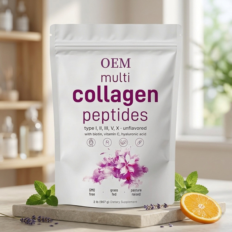 Customized Cross-Border Collagen Peptides 8-in-1 Collagen Peptide Powder with Biotin and Vitamin C from the Source Factory
