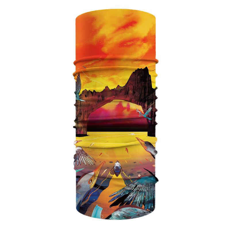 YJWINKING Summer Outdoor Versatile Sunscreen Scarf Seamless Cycling Antibacterial Magic Headscarf_voghion.com