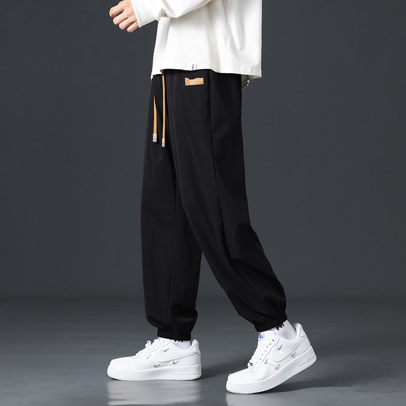 NASAベルベット厚いズボン男性秋冬保温一体ベルベットストレートパンツゆるいスポーツカジュアルパンツ