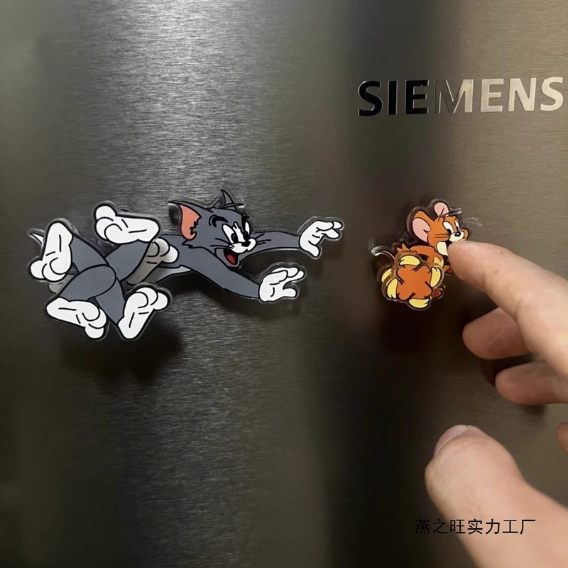 2025新款猫和老鼠亚克力冰箱贴专用创意装饰礼物家用饰品家居用品|undefined