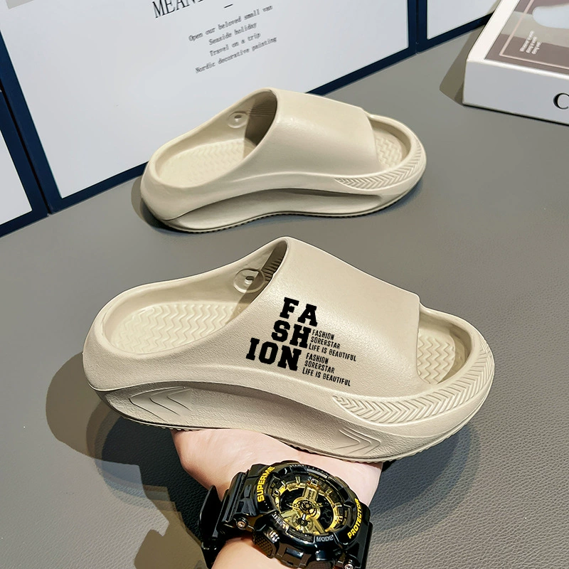 Летние детские тапочки для мужчин, большие размеры, на толстой подошве, нескользящие, увеличивающие рост родителей и детей, удобные домашние сандалии без шнуровки.