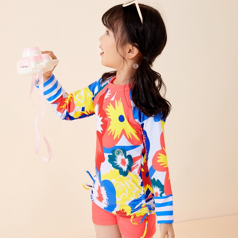 Children's split quick dry swimwear for students 3