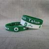 NBA Star 0 Tatum Signature Green and White Hand Ring Celtic Team Terminal Setrack Three -piece Set Three -piece