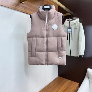 Mengjia TNF Autumn and Winter New Canadian Collar Goose Down Vest for Men and Women