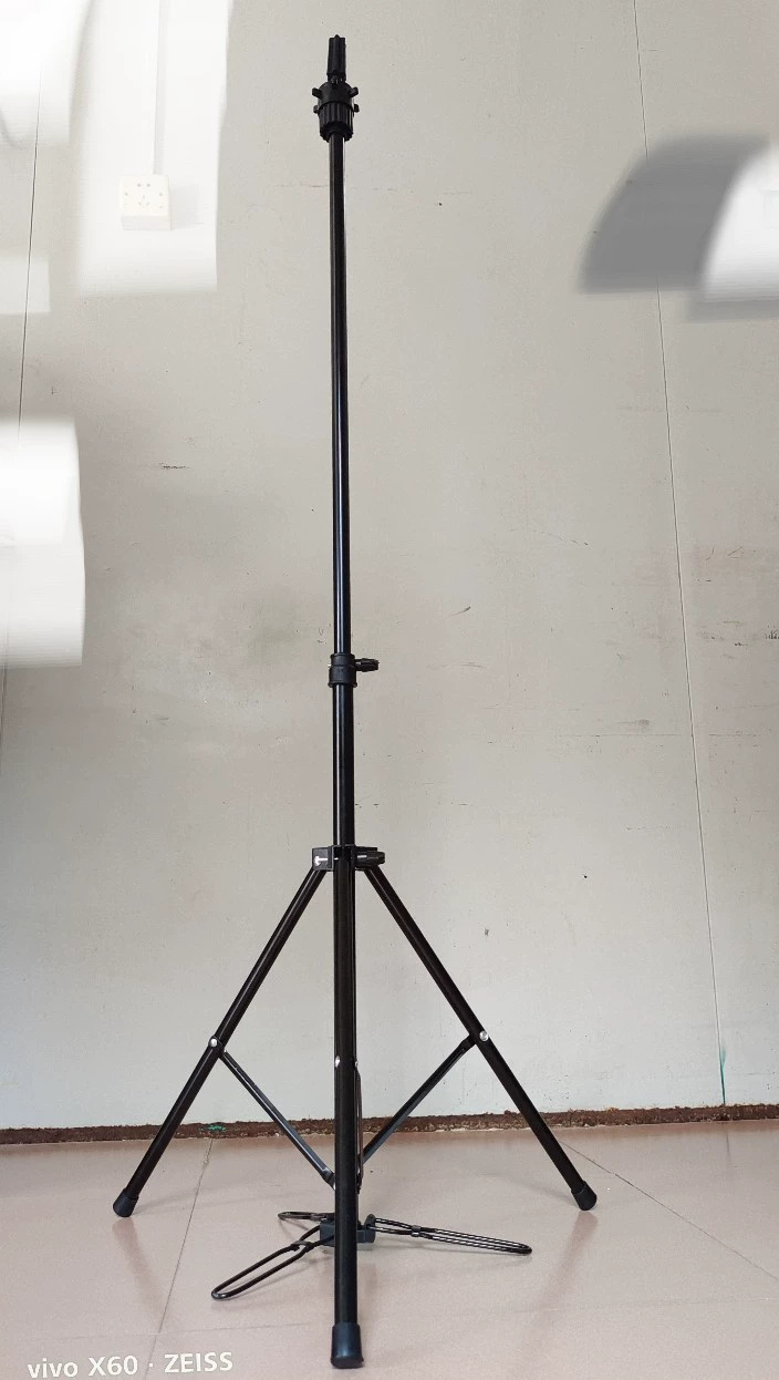 Tubing, mannequin head, tripod