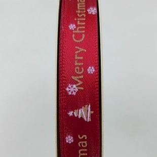 現物卸売りクリスマスリボンギフトボックス玩具生花包装小巻リボン1cm印刷クリスマスリボン|undefined